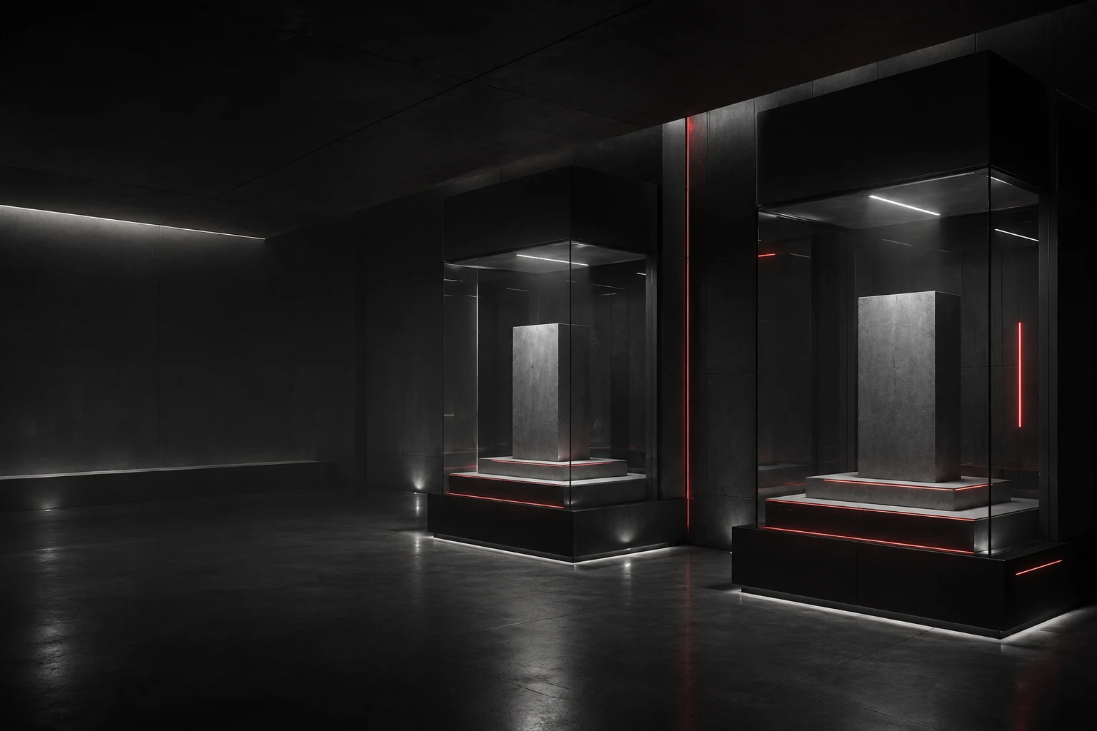 Zezpro's industrial execution-workflow corridor artwork